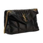 Saint Laurent Black Lamb Leather Shoulder Bag
