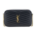 Saint Laurent Black Calf Leather Bos Taurus Shoulder Bag