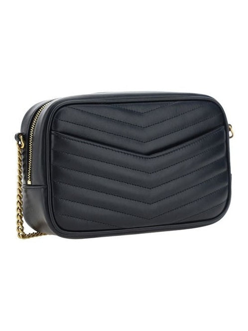 Saint Laurent Black Calf Leather Bos Taurus Shoulder Bag