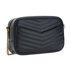 Saint Laurent Black Calf Leather Bos Taurus Shoulder Bag