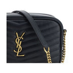 Saint Laurent Black Calf Leather Bos Taurus Shoulder Bag