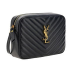 Saint Laurent Black Calf Leather Bos Taurus Shoulder Bag