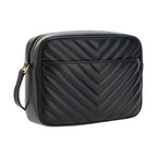 Saint Laurent Black Calf Leather Bos Taurus Shoulder Bag