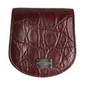 Dolce & Gabbana Burgundy Exotic Skin Condom Case Holder Pocket Wallet