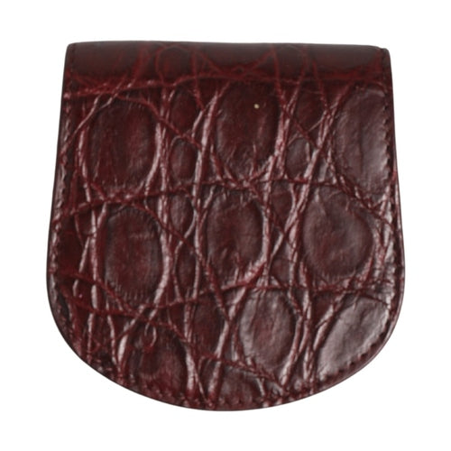 Dolce & Gabbana Burgundy Exotic Skin Condom Case Holder Pocket Wallet