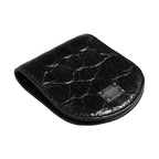 Dolce & Gabbana Black Exotic Skin Condom Case Holder Pocket Wallet