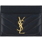 Saint Laurent Black Lamb Ovis Aries Aries Wallet