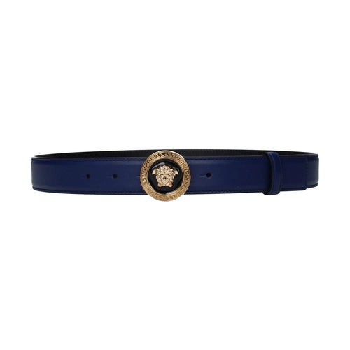 Versace Blue Leather Belt