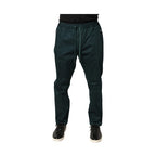 Dolce & Gabbana Green Cotton Skinny Men Jogger Trouser Pants