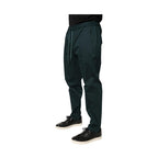 Dolce & Gabbana Green Cotton Skinny Men Jogger Trouser Pants