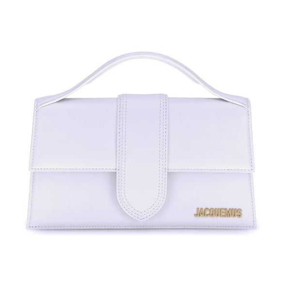 Jacquemus White Calf Leather Bos Taurus Handbag