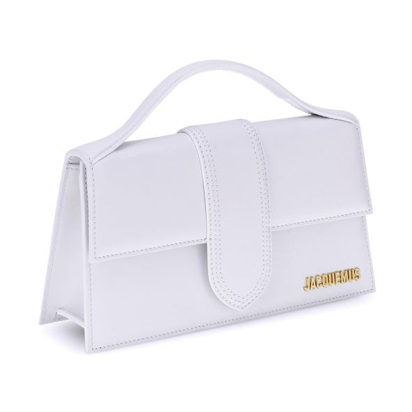 Jacquemus White Calf Leather Bos Taurus Handbag