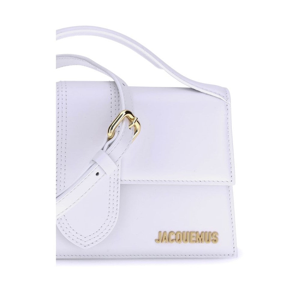 Jacquemus White Calf Leather Bos Taurus Handbag