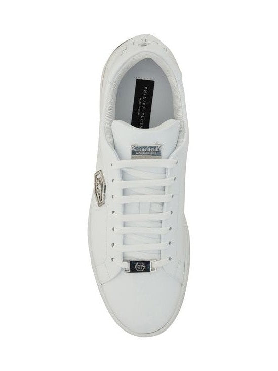 Philipp Plein White Rubber Low Top Sneakers