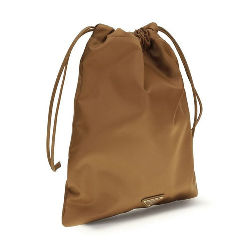 Prada Brown Recycled Polyamide Clutch Bag