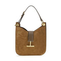 Tom Ford Brown Calf Leather Bos Taurus Shoulder Bag
