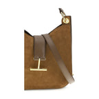 Tom Ford Brown Calf Leather Bos Taurus Shoulder Bag