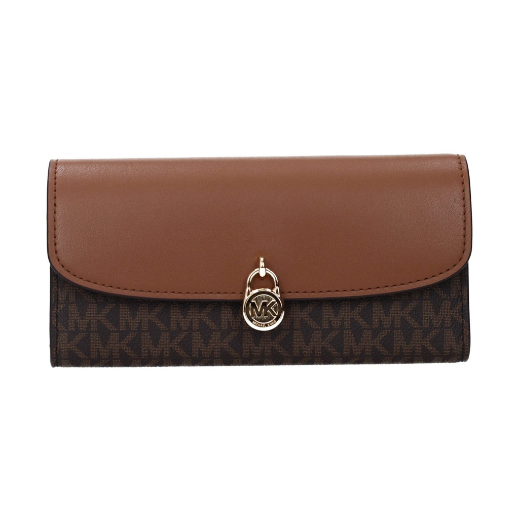 Michael Kors Brown Fabric Wallet