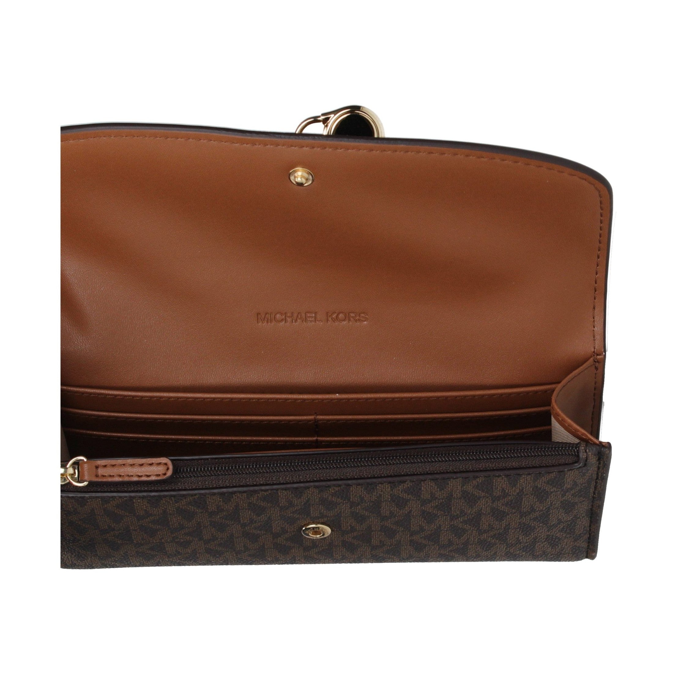 Michael Kors Brown Fabric Wallet