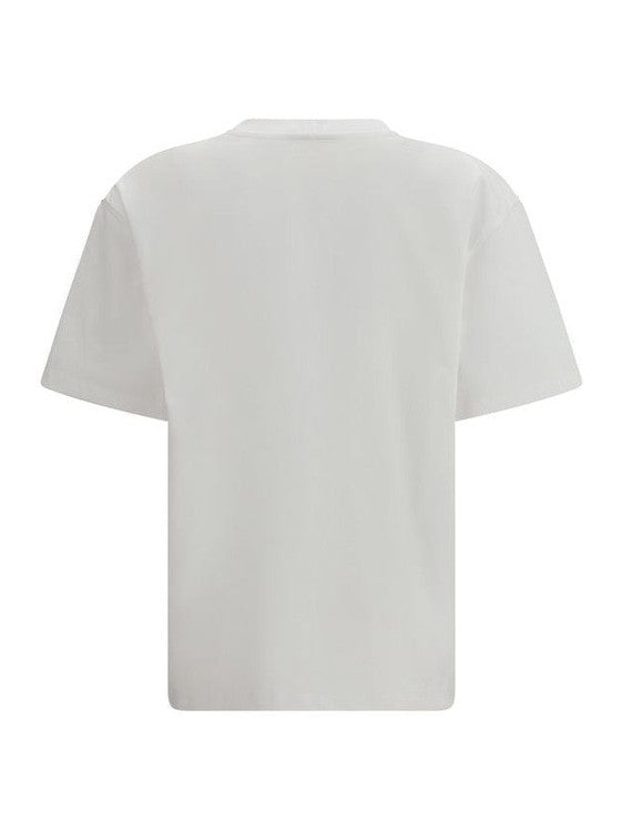 Ganni White Cotton T-Shirt