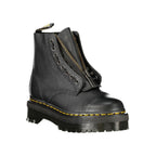 Black Leather Unisex Ankle Boot