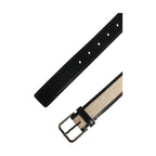 Dolce & Gabbana Men Beige Woven Leather Metal Buckle Belt