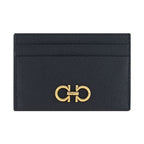 Ferragamo Black Calf Leather Bos Taurus Wallet