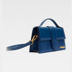 Jacquemus Dark NavyLeather Le Grand Bambino Handbag
