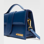 Jacquemus Dark NavyLeather Le Grand Bambino Handbag