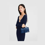 Jacquemus Dark NavyLeather Le Grand Bambino Handbag
