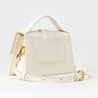 Jacquemus Ivory Cocco Le Grand Bambino Handbag