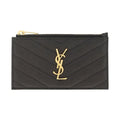 Saint Laurent Black Calf Leather Bos Taurus Wallet