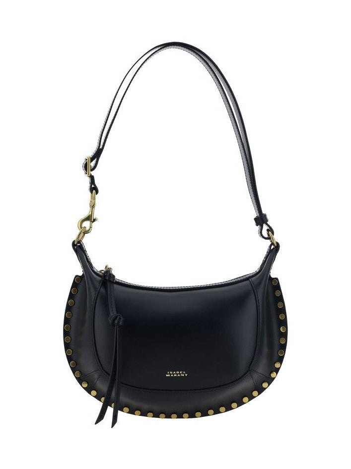 Isabel Marant Black Calf Leather Bos Taurus Shoulder Bag