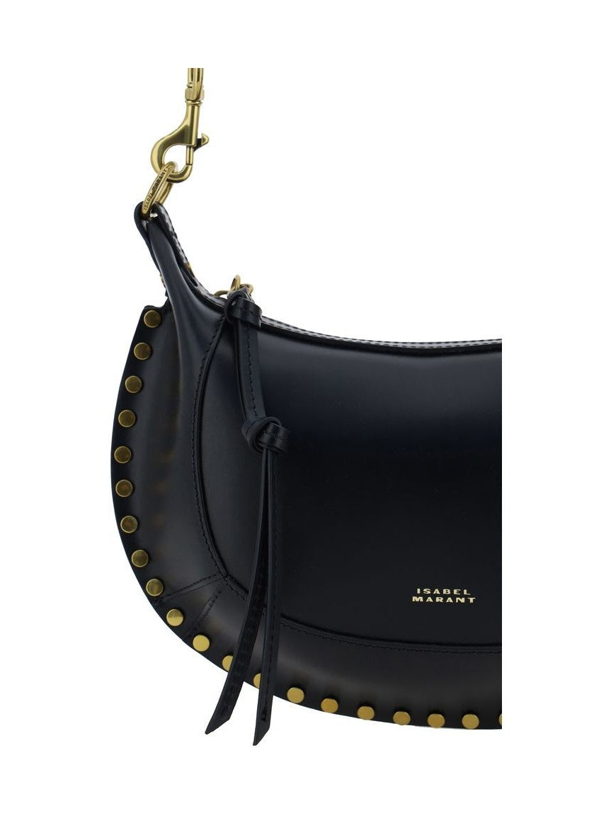 Isabel Marant Black Calf Leather Bos Taurus Shoulder Bag