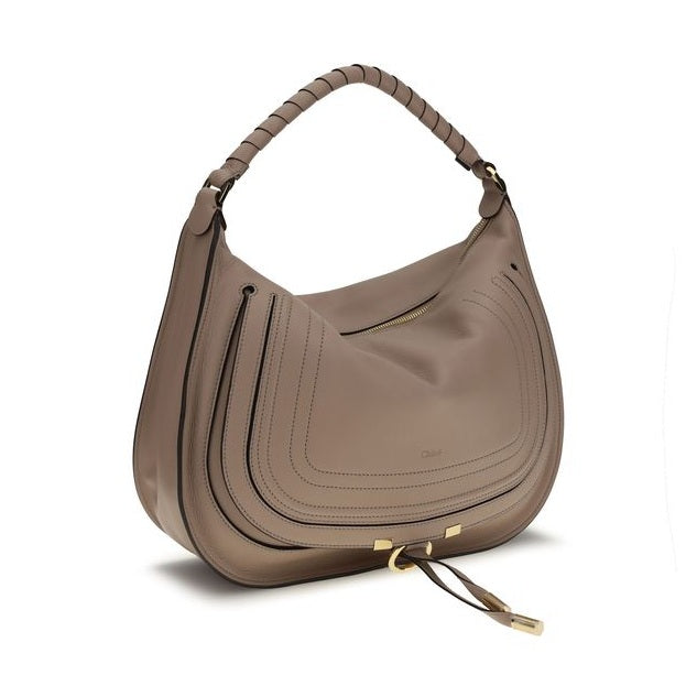 Chloé Beige Calf Leather Bos Taurus Shoulder Bag