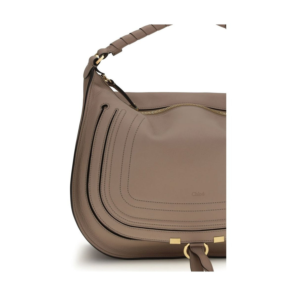 Chloé Beige Calf Leather Bos Taurus Shoulder Bag