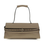 Moschino Beige Calf Leather Bos Taurus Shoulder Bag