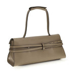 Moschino Beige Calf Leather Bos Taurus Shoulder Bag