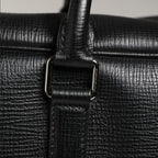 Dolce & Gabbana Black Car Man Applique Leather Weekender Borse Bag