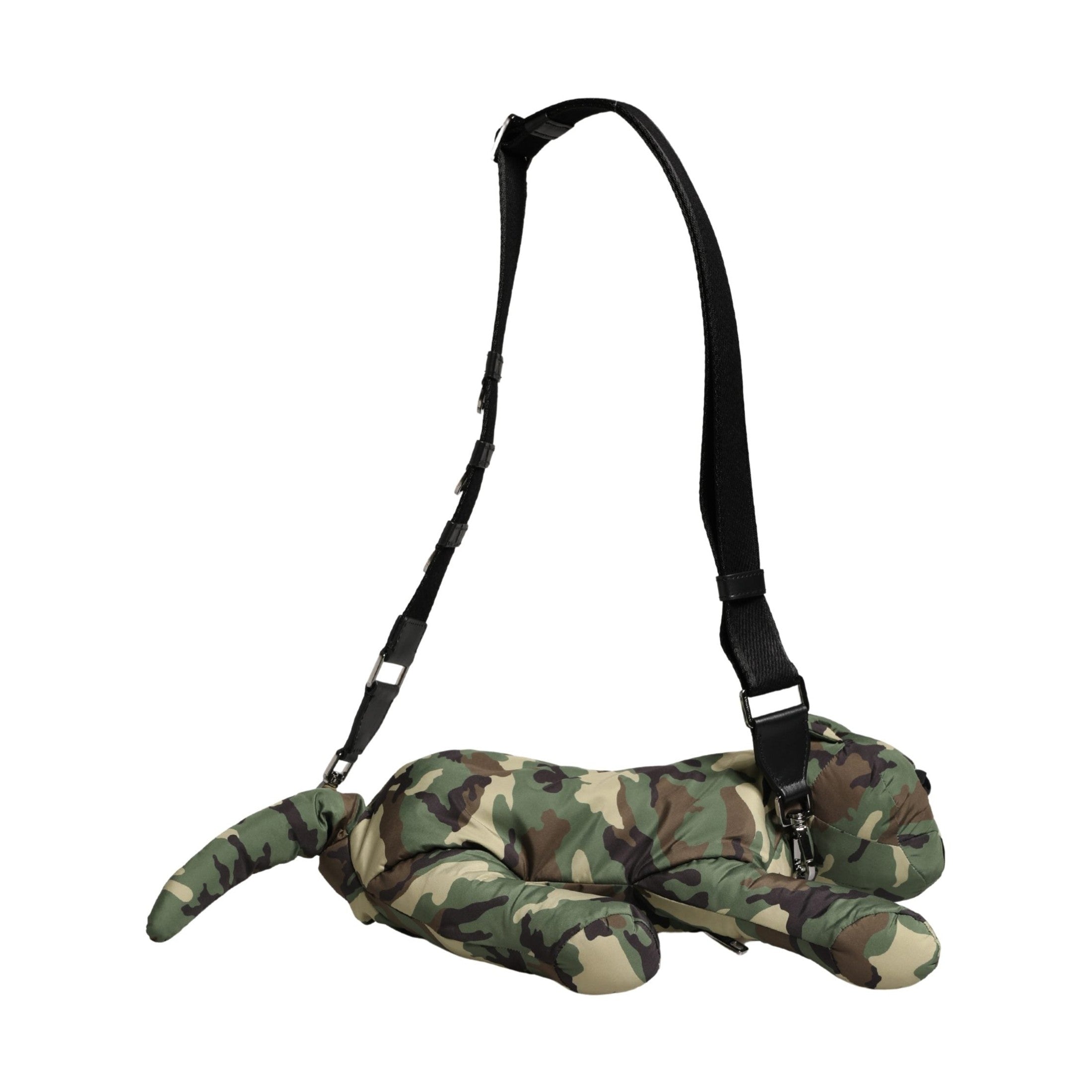 Dolce & Gabbana Multicolor Camouflage Animal Silhouette Waist Borse Bag