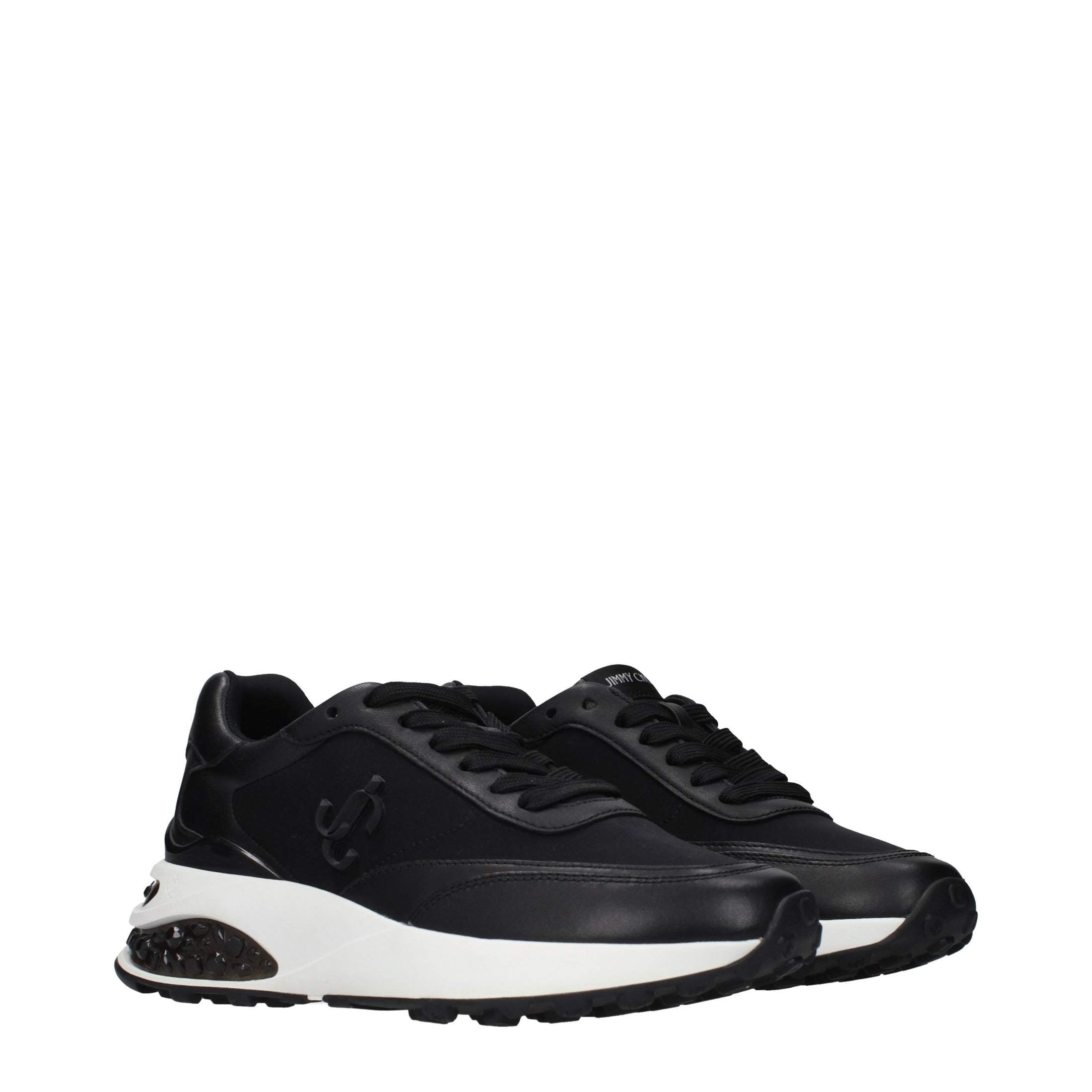 Jimmy Choo Black Fabric Athletic Sneakers