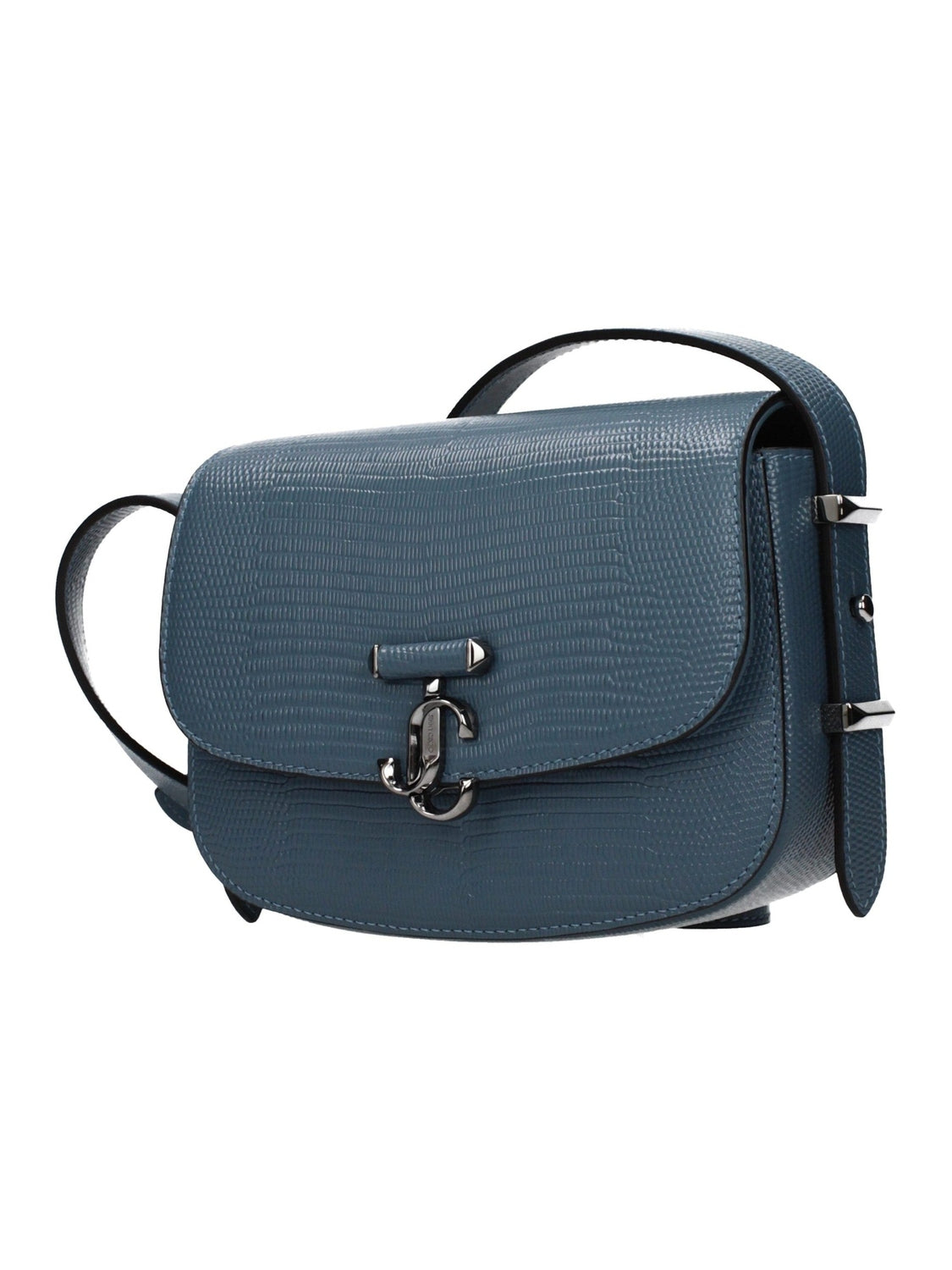Jimmy Choo Blue Leather Shoulder Bag