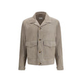 Bicolor Calf Leather Bos Taurus Leather Jacket