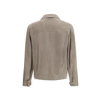 Bicolor Calf Leather Bos Taurus Leather Jacket
