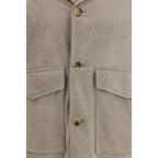 Bicolor Calf Leather Bos Taurus Leather Jacket