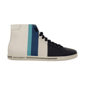 Multicolor Leather Mid Top Sneakers Shoes