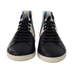 Dolce & Gabbana Multicolor Leather Mid Top Sneakers Shoes