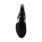 Dolce & Gabbana Multicolor Leather Mid Top Sneakers Shoes