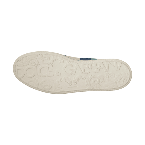 Dolce & Gabbana Multicolor Leather Mid Top Sneakers Shoes