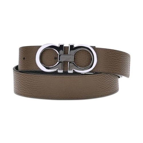 Ferragamo Brown Calf Leather Bos Taurus Regular Belt